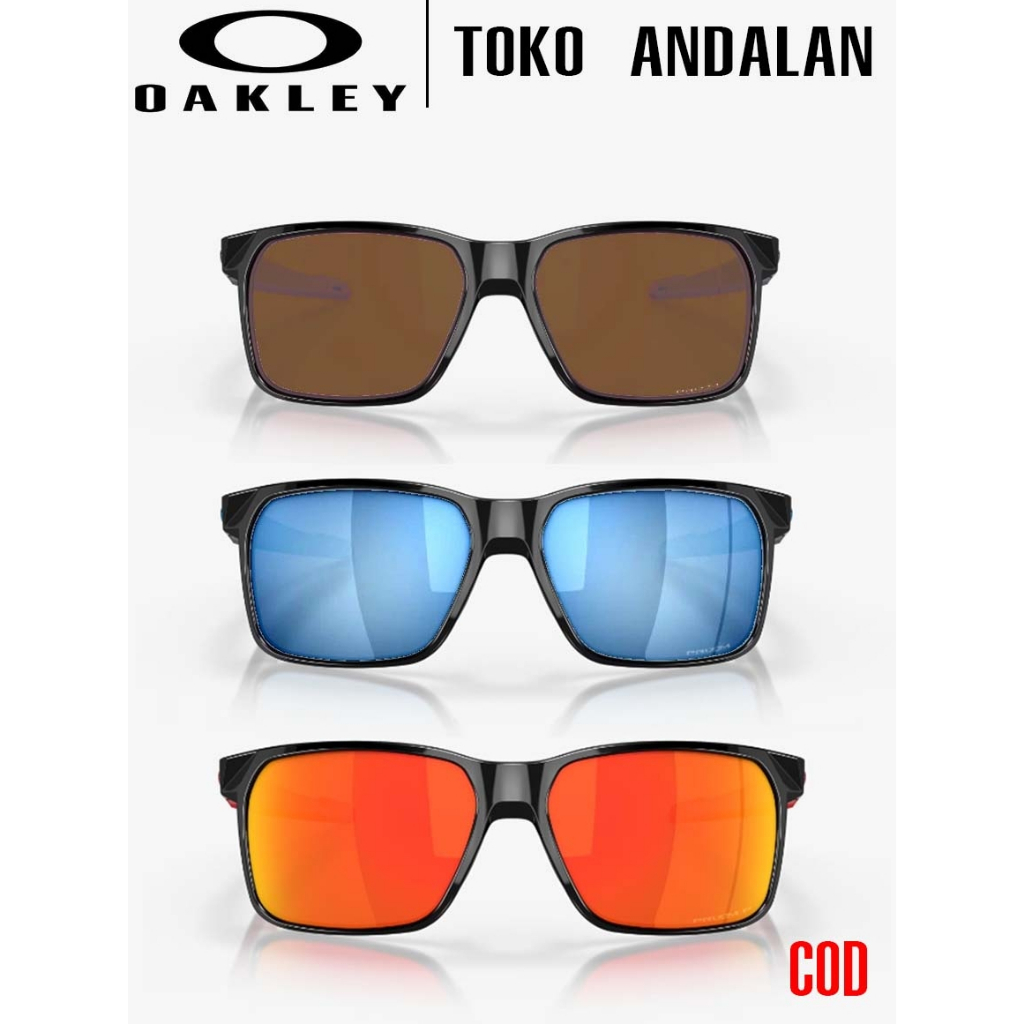 【100% ORI】Kacamata Hitam Oakley Original Sunglasses PORTAL OO9460 Black Grey Blue Wanita Pria NEW
