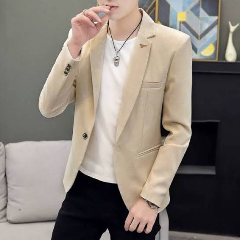 Jas Blazer Pria Casual - Blazer Pria Korea Style