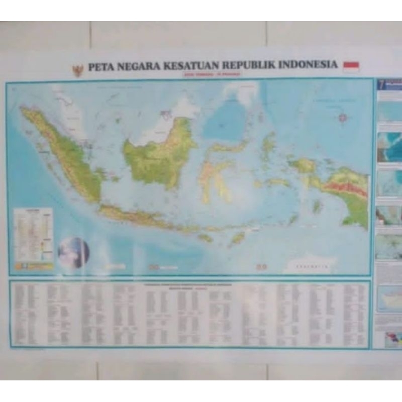 

Peta lembaran NKRI laminating