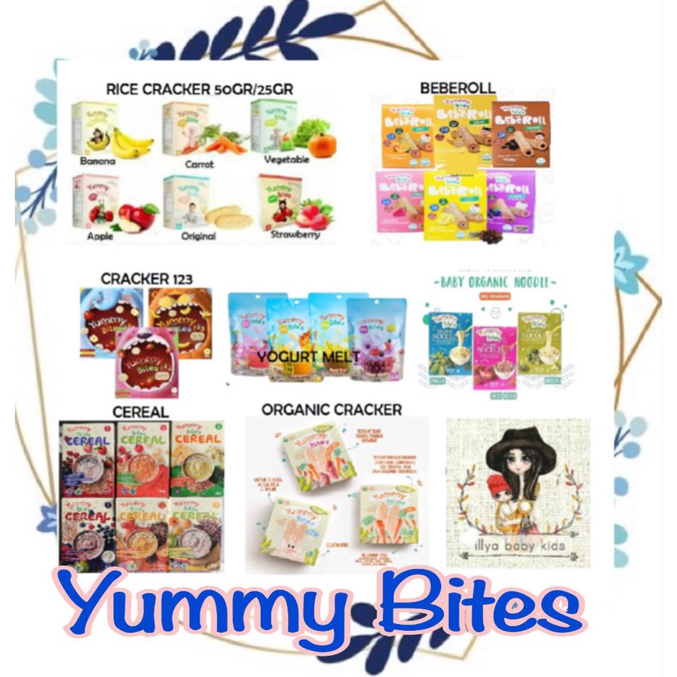 FANTASTIS Yummy Bites Baby Rice Snack CRACKERS  Yummy Bites Beberoll  Yummy Bites Cereal  Yummy Bite