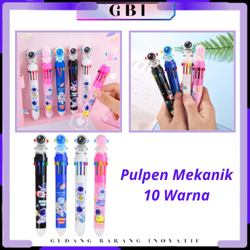 

GBI Pulpen Mekanik 10 Warna Pena Mekanik Motif Boneka Astronot 3d Bolpen Gel Tinta 10 Warna Karakter Lucu Dengan Pilihan Warna Beragam Alat Tulis Sekolah Anak Super Imut