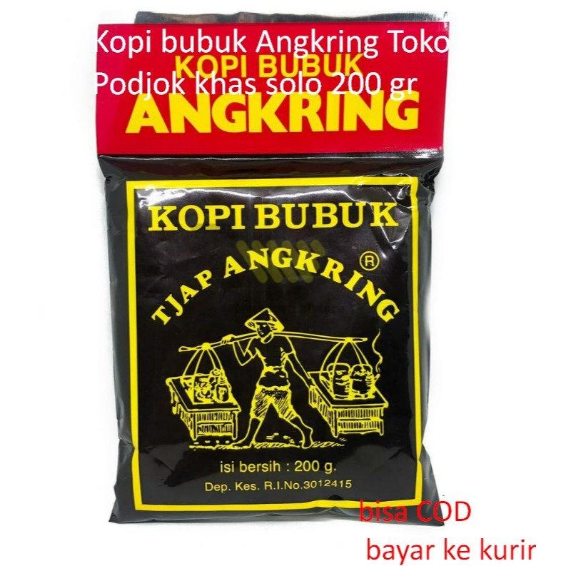 

Kopi bubuk Angkring Toko Podjok khas solo 200 gr