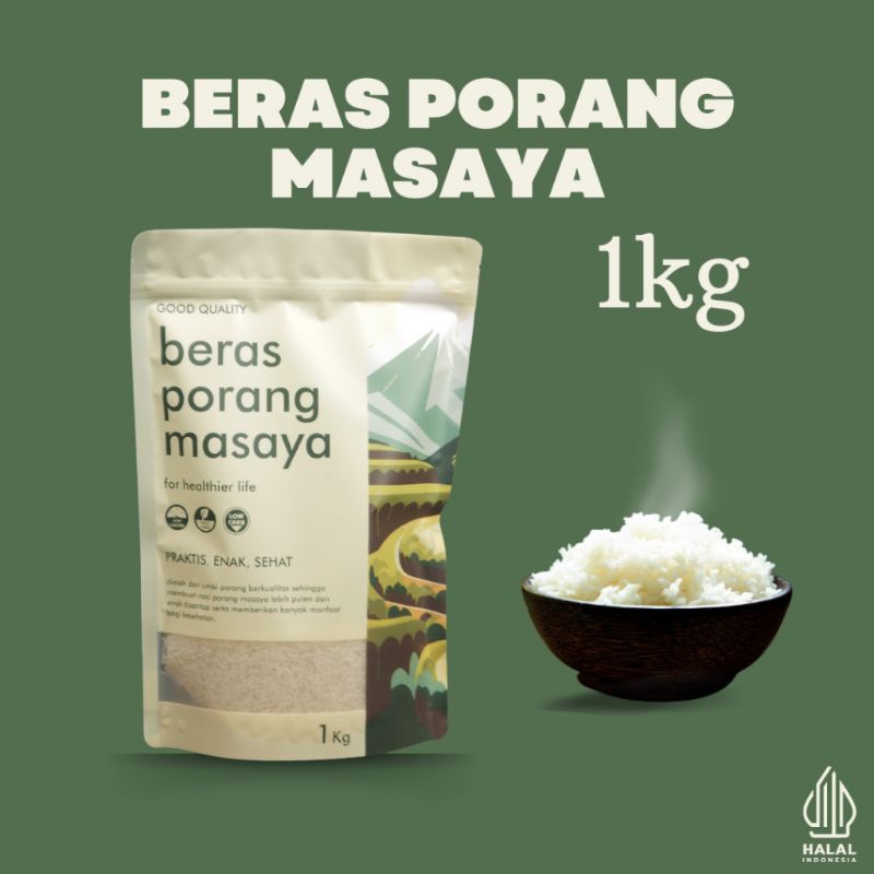 

MASAYA Beras Porang 1kg Shirataki Rice Konjac