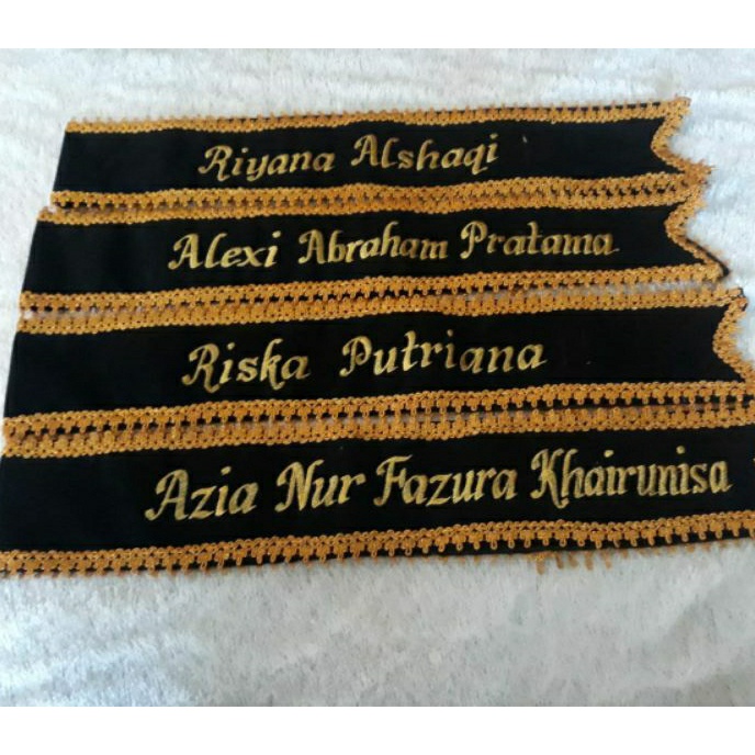 KI3 Selempang Wisuda Bordir Anak Tk Bahan Bludru