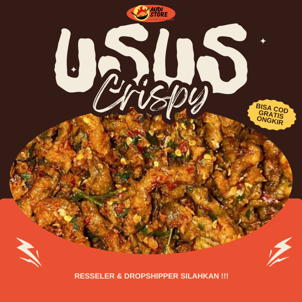 

Usus Crispy Pedas Daun Jeruk Gurih Renyah Enak