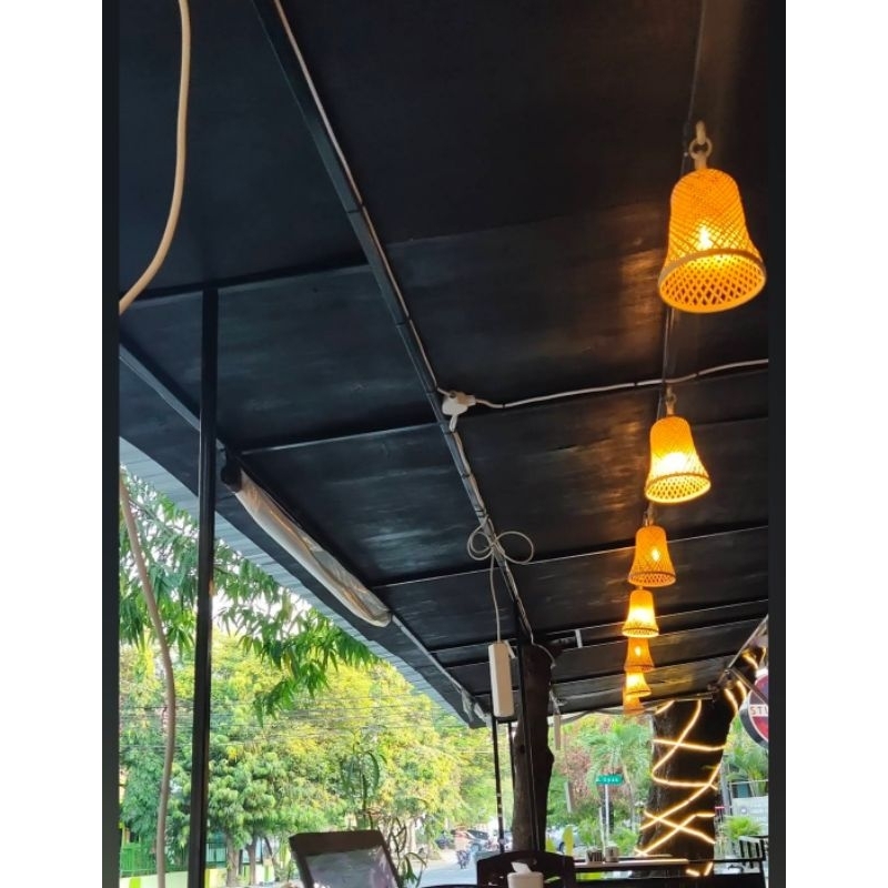 Brezybeauty05 Kap Lampu Lonceng Kap Lampu Gantung Kap Lampu Unik Kap Lampu Bambu Kerajinan Bambu