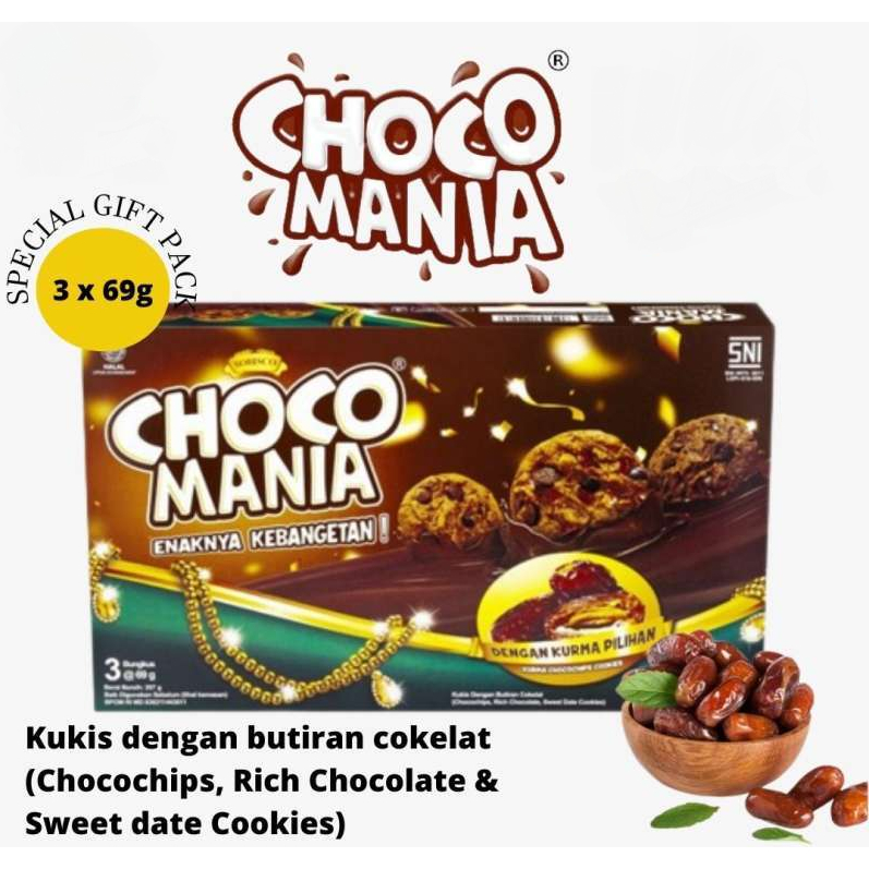 

CHOCOMANIA GIFT PACK 3X69GR ready Exp Jan 25