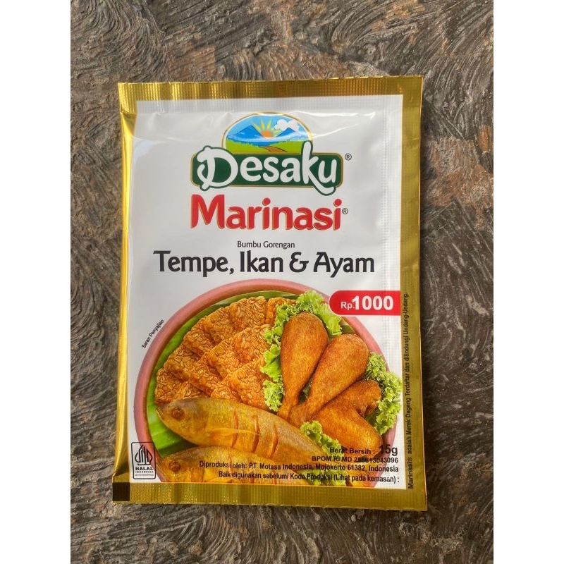 desaku marinasi ikan tempe ayam
