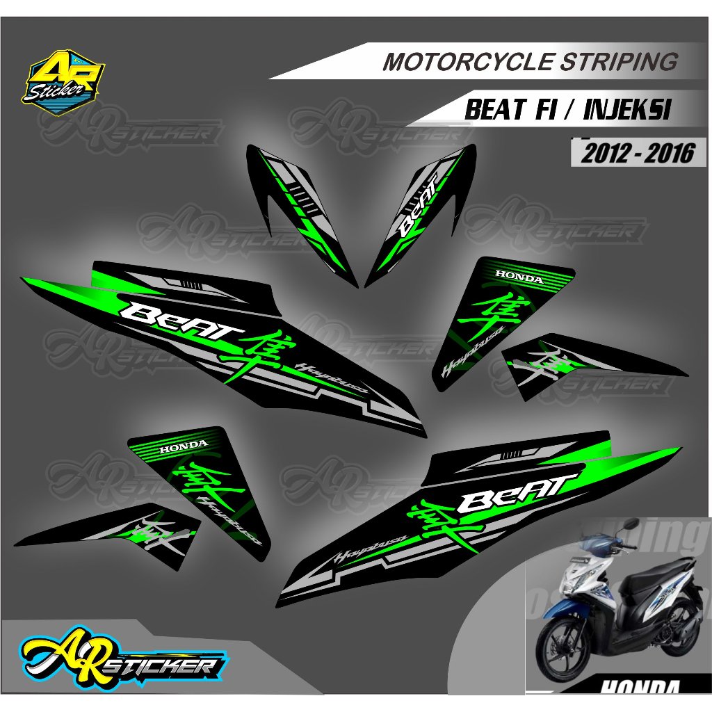 striping beat fi Hayabusa - stiker beat fi - striping beat fi 2014 / decal beat fi - striping beat f