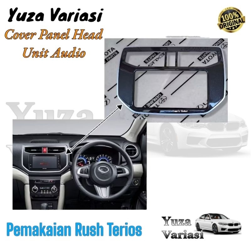 FRAME PANEL TAPE AUDIO ALL NEW RUSH TERIOS 2018-2022 ORIGINAL/panel cover head unit audio mobil RUSH