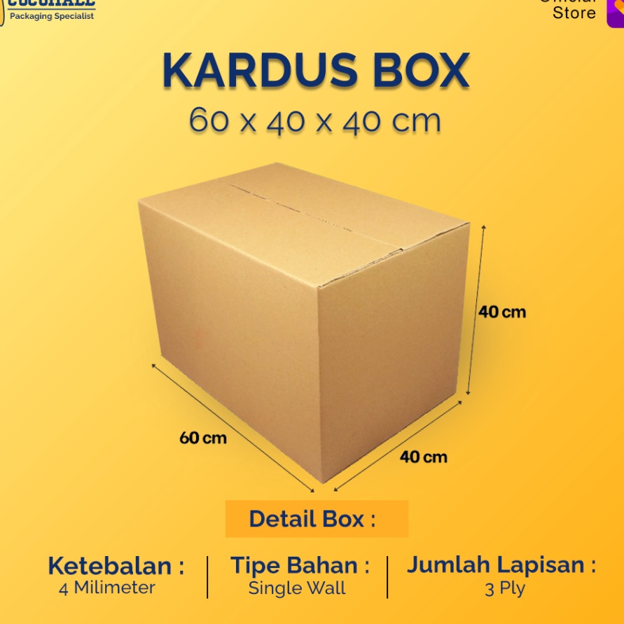 

Extra Kardus Karton Box Besar 6x4x4 CM Dus Packing Packaging Pindahan Jumbo Polos