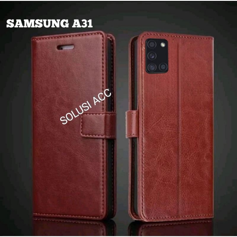 CASE DOMPET SAMSUNG A31 FLIP COVER WALLET SARUNG HP CASING HP