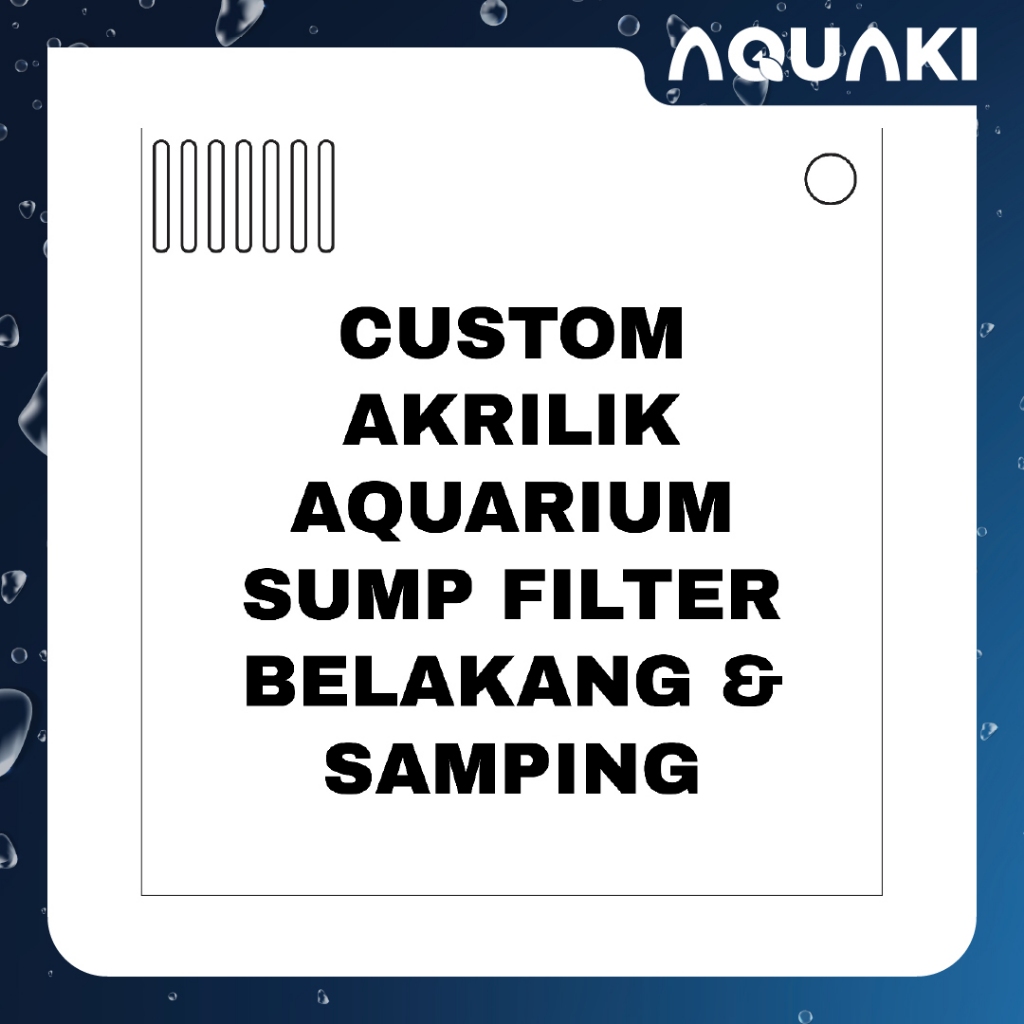 CUSTOM AKRILIK SUMP FILTER AQUARIUM AQUASCAPE