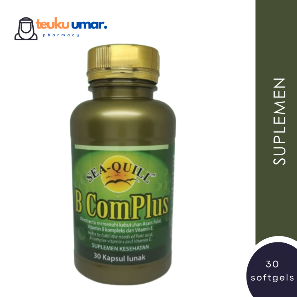 [Vitamin B Kompleks] Sea Quill B Complus 30 kapsul | Vitamin B Complex Vit E