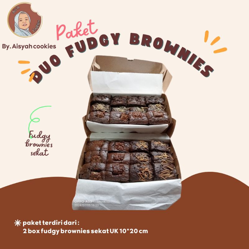 

Brownies fudgy sekat