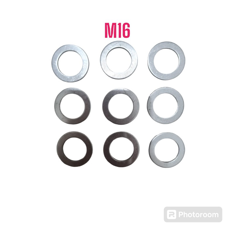 Ring Alumunium M16 /Ring Plat putih M16/Ring Oli Alumunium/Ring Plat Motor