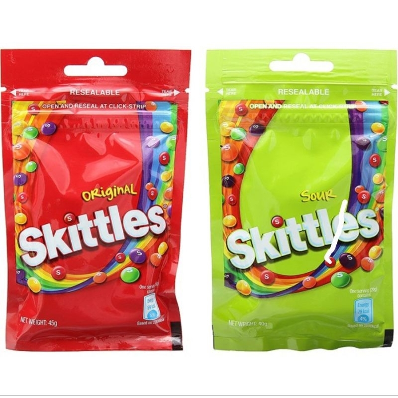 

Permen Skittles Original Malaysia 45gr 15gr kecil besar asam manis yogurt sour