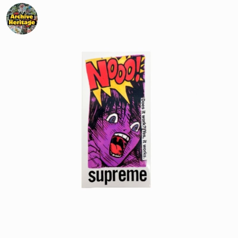 

sticker Supreme Does it work stiker brand clothing streetwear