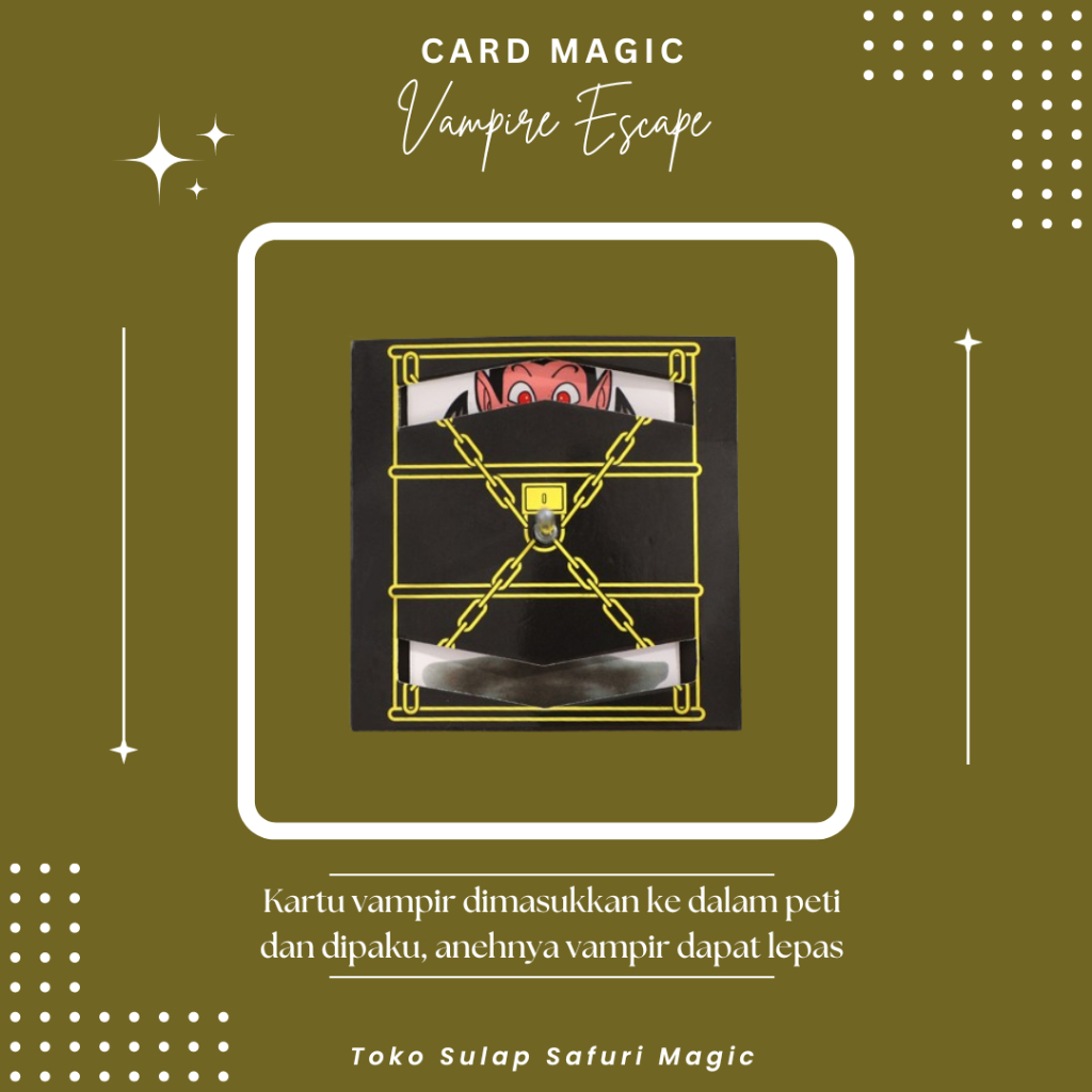 Alat Sulap Vampire Escape - Sulap Kartu - Trik Kartu - Card Magic - Toko Sulap