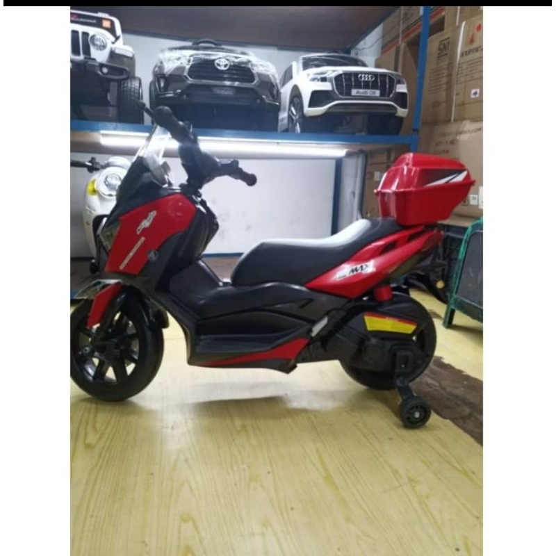 mainan anak motor aki s-max po 1 hari ya say SANGAT COCOK UNTUK KADO / HADIAH / HAMPERS DLL FL BAGUS