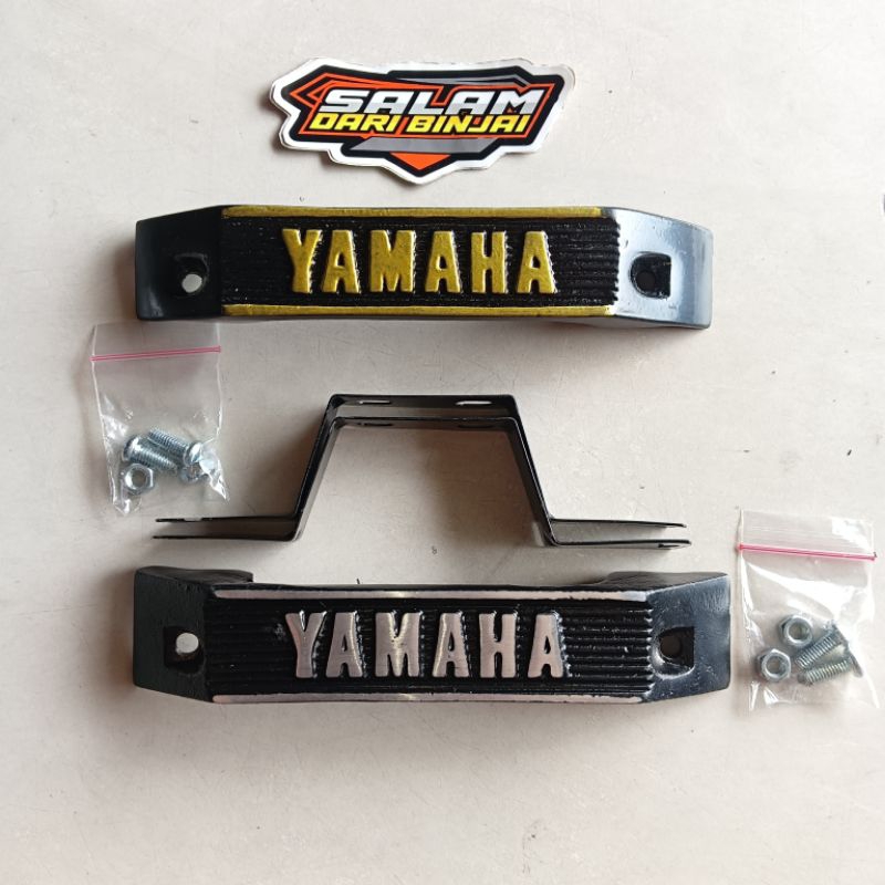 Paket Breket Shock Depan RxKing Breket Kumis + Baut Dudukan Lampu( KUMIS RX KING)