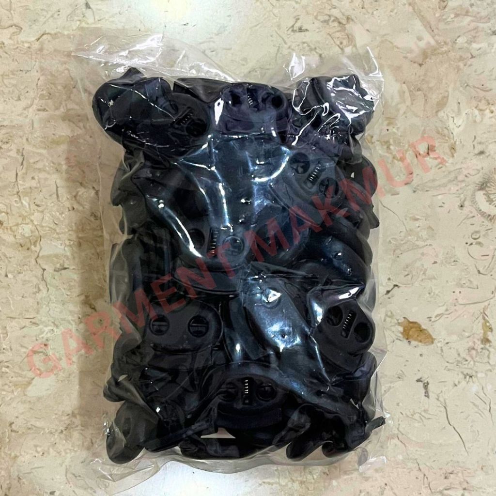 Stopper Hitam tipe Compo isi 100pcs | Stoper Baju Celana Jaket Hitam jenis Compo isi 100 | Stopper T
