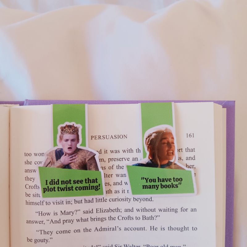 

pembatas buku magnet / magnetic bookmark meme game of thrones