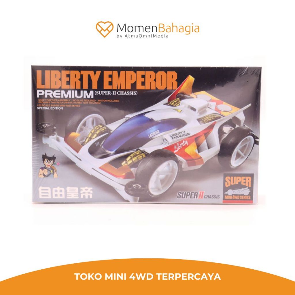 Tamiya Mini 4wd Merek DD/WD Ruize Liberty Emperor - Chassis Super 1 - DD/WD Ruize Liberty Emperor