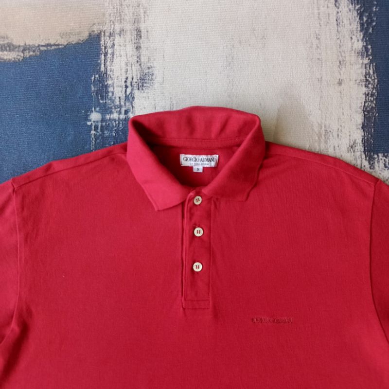 Poloshirt Kaos Kerah Polo Giorgio Armani Second