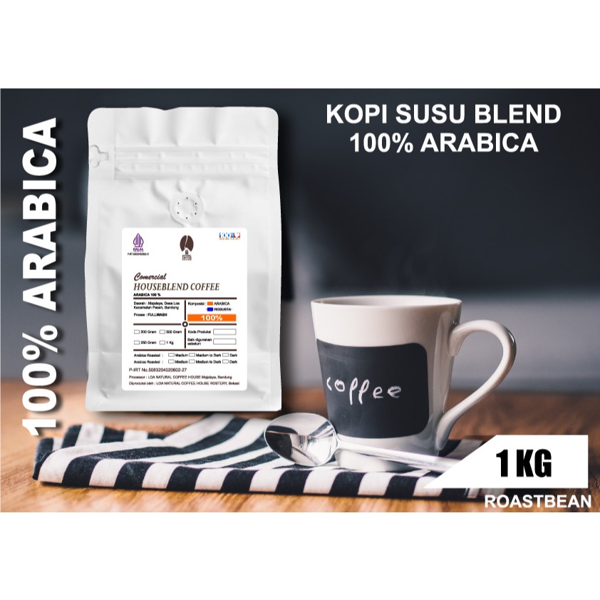 

HOUSEBLEND COFFEE COMMERCIAL 100%ARABIKA 1 KG