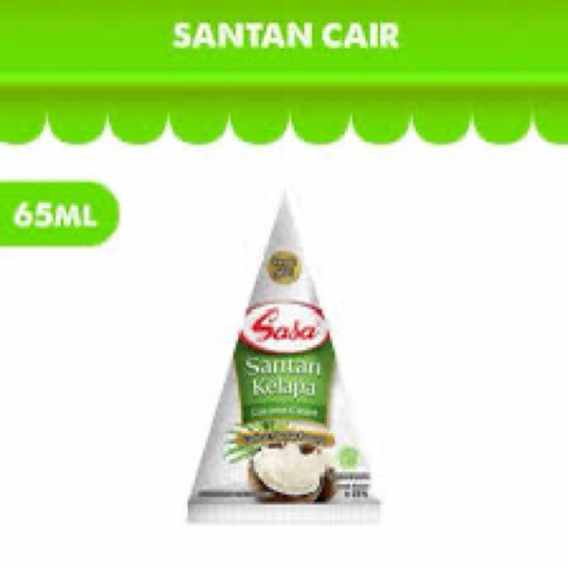 

SASA SANTAN KELAPA CAIR (coconut cream) 65 ml