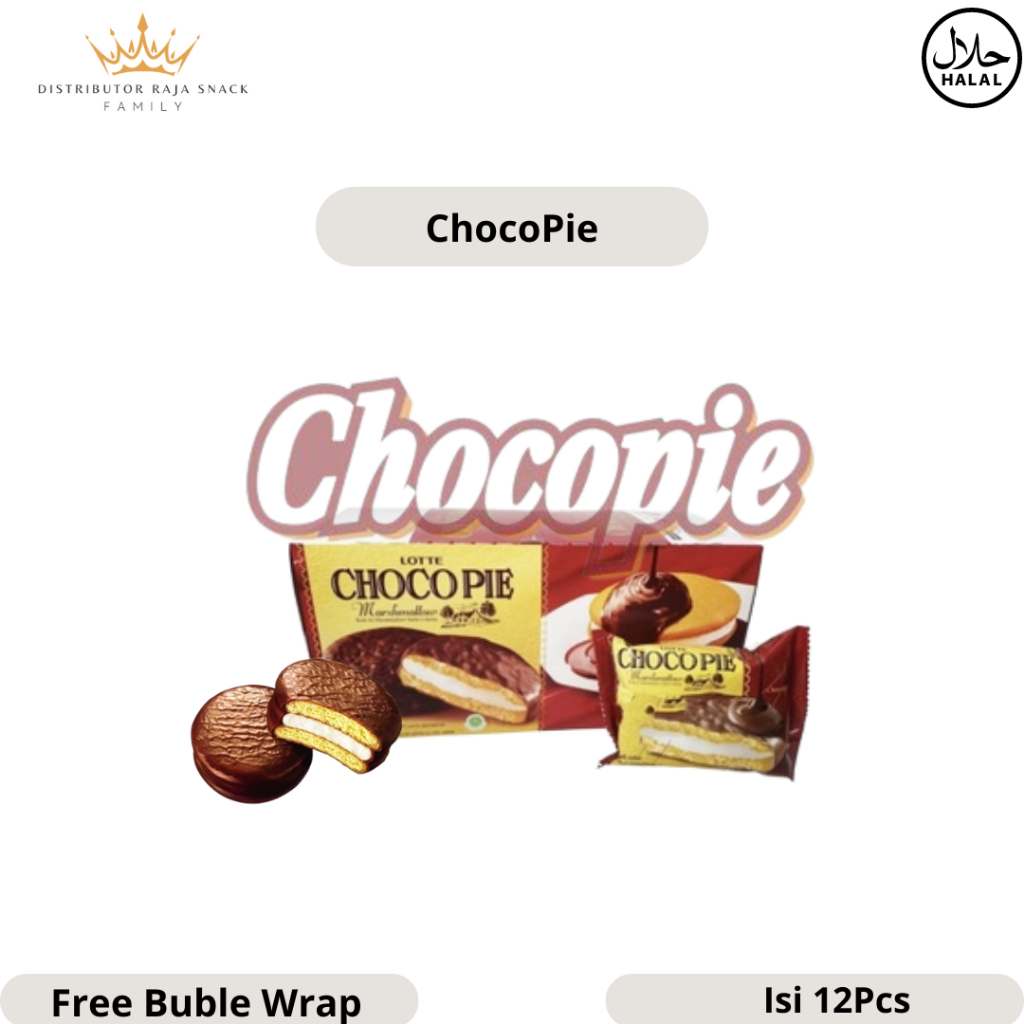 

Lotte Chocopie Marshmallow isi 12pcs - Coklat IMPORT KOREA PREMIUM