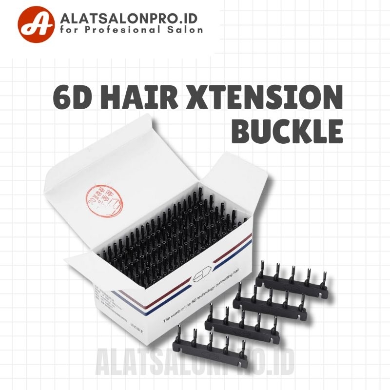 6D Hair Extension Bucle / Klip 6D sambung Rambut