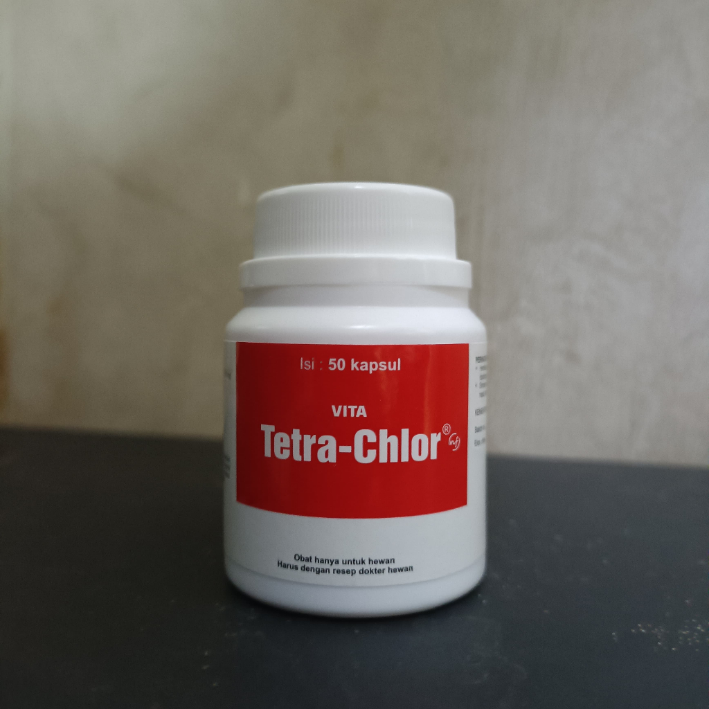 TETRA CHLOR ISI 50 KAPSUL OBAT PENYAKIT AYAM BURUNG DAN IKAN