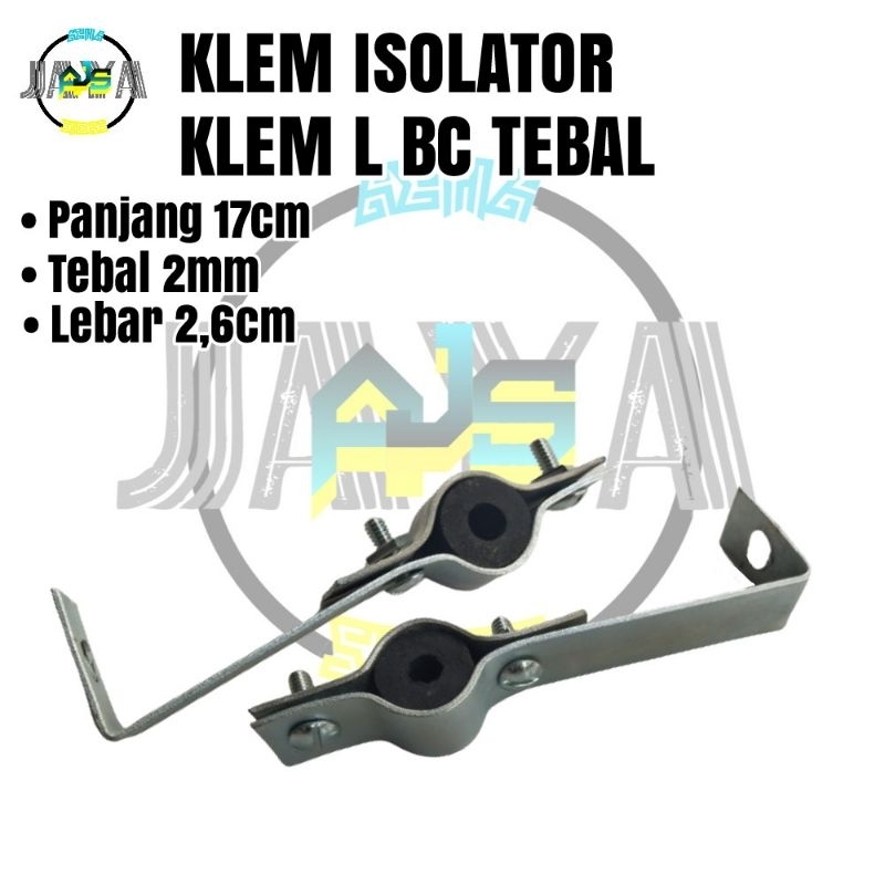 Klem L BC Isolator Klem Kabel Penangkal Anti Petir Grounding Rod Clamp Rod Grounding Clam Ground Rod