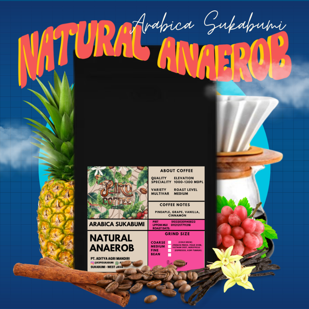

Kopi Arabika NATURAL ANAEROB Sukabumi (500 gr) - Medium - Single Origin