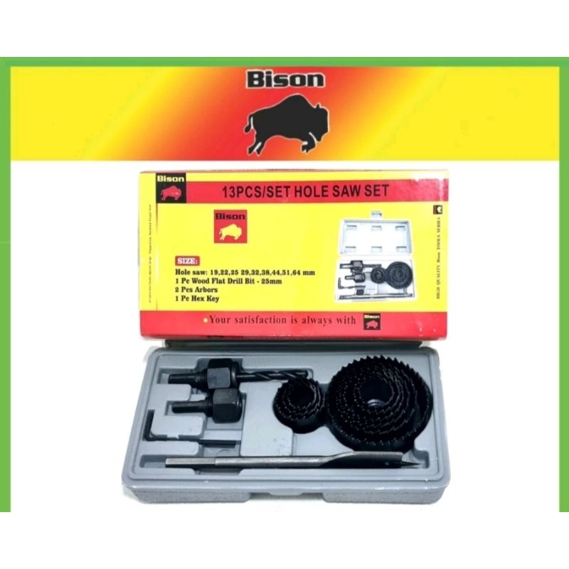 Bison Hole Saw set 13 pcs