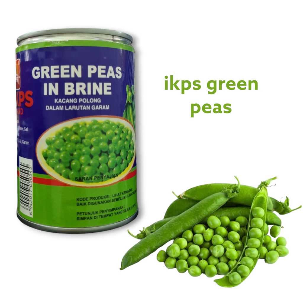 

IKPS Brand Grean Peas In Brine Kacang Polong Kaleng 397 Gr