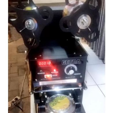 Cup Sealer Semi Otomatis Digital Counter Getra Et A9 Et-A9 Mesin Segel Gelas Plastik Garansi Resmi