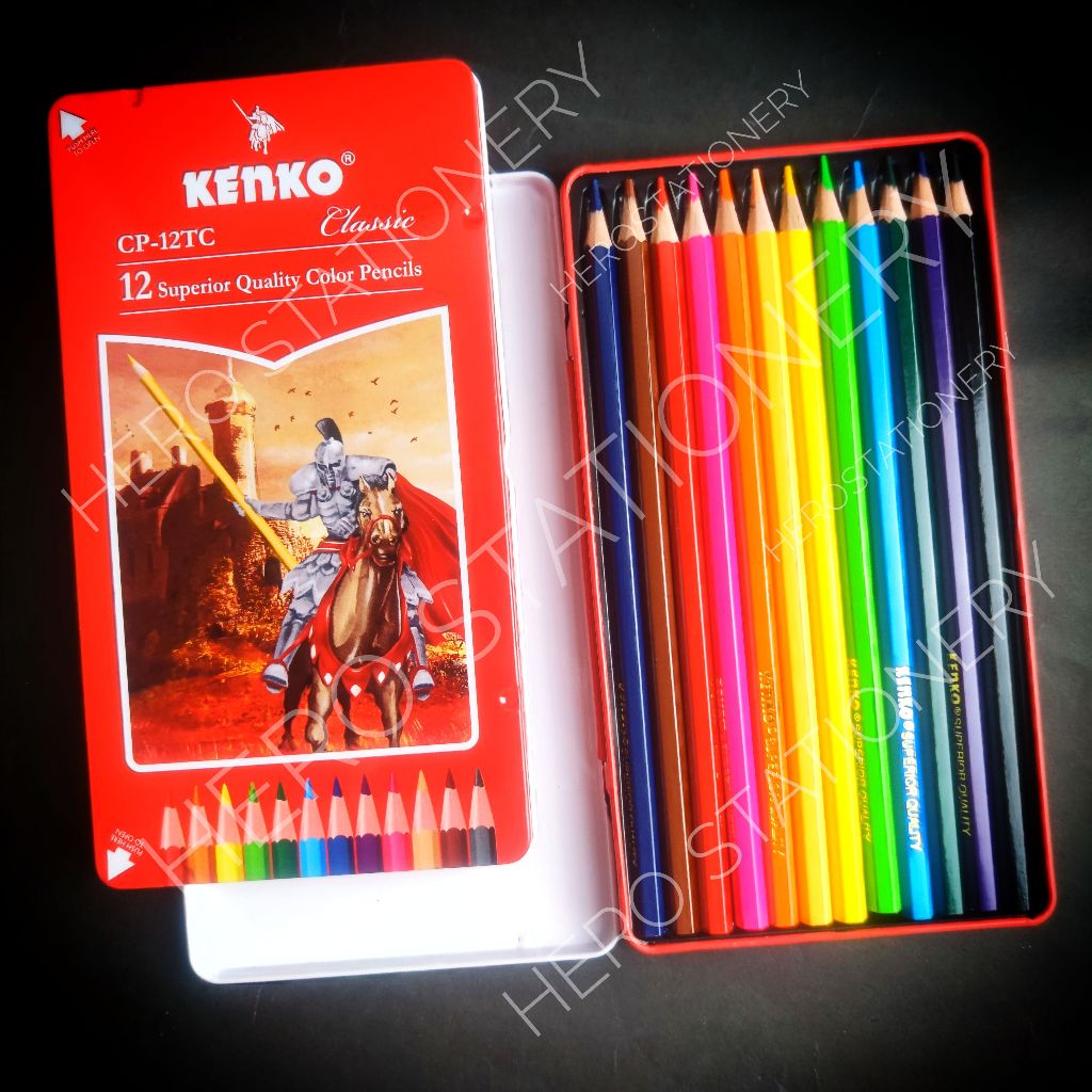 

Kenko pensil warna kaleng 12 warna CP-12TC