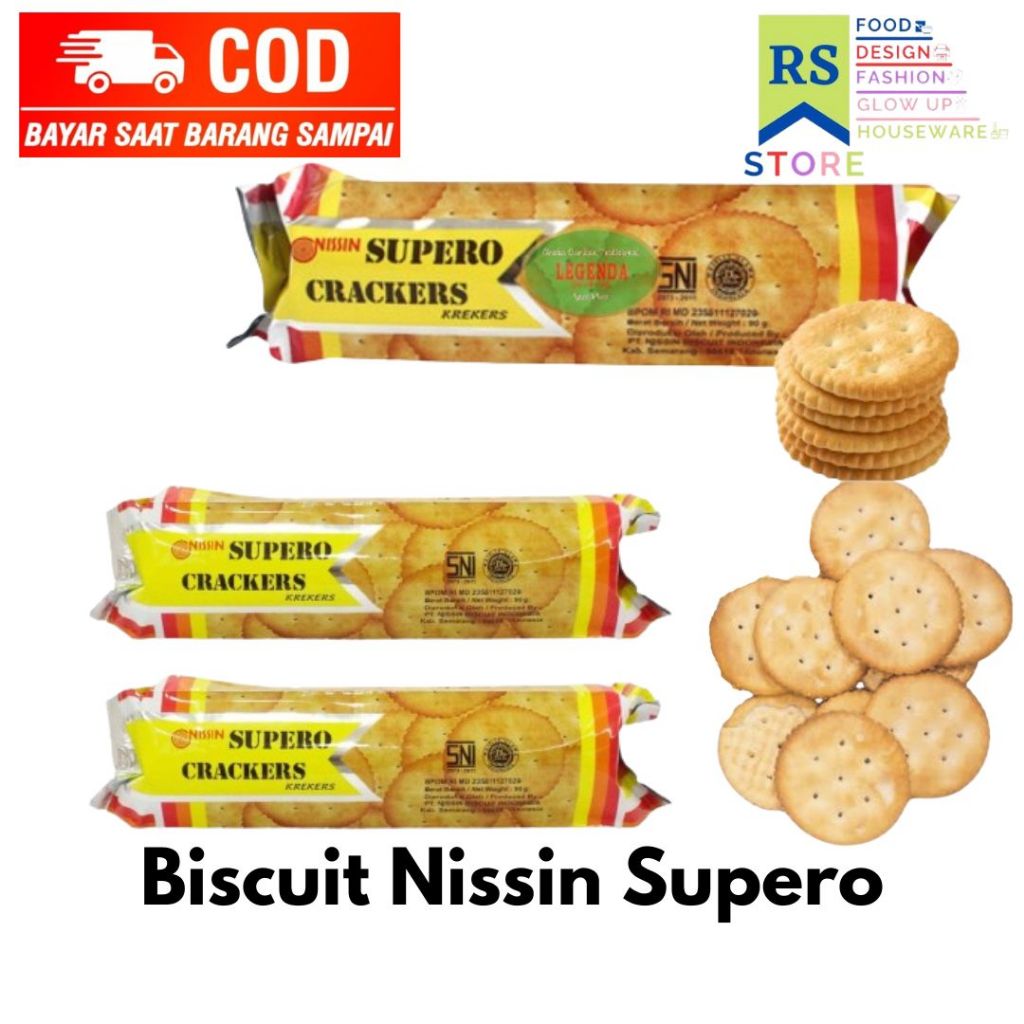 

kue nissin supero crackers netto 90gram / biskuit krakers polos tanpa cream/topping rasa yang asin dan gurih / biskuit panggang cemilan makanan ringan / cemilan anak parsel balita ulang tahun grosir murah biscuit