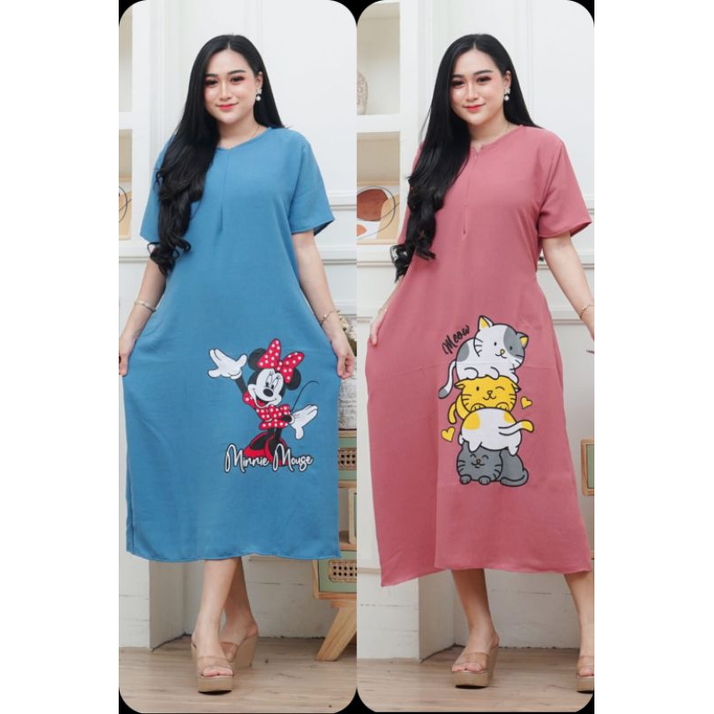 Daster Karakter Remaja Daster Karakter Daster Karakter Kekinian Daster Karakter Terbaru Ld 110 Bahan