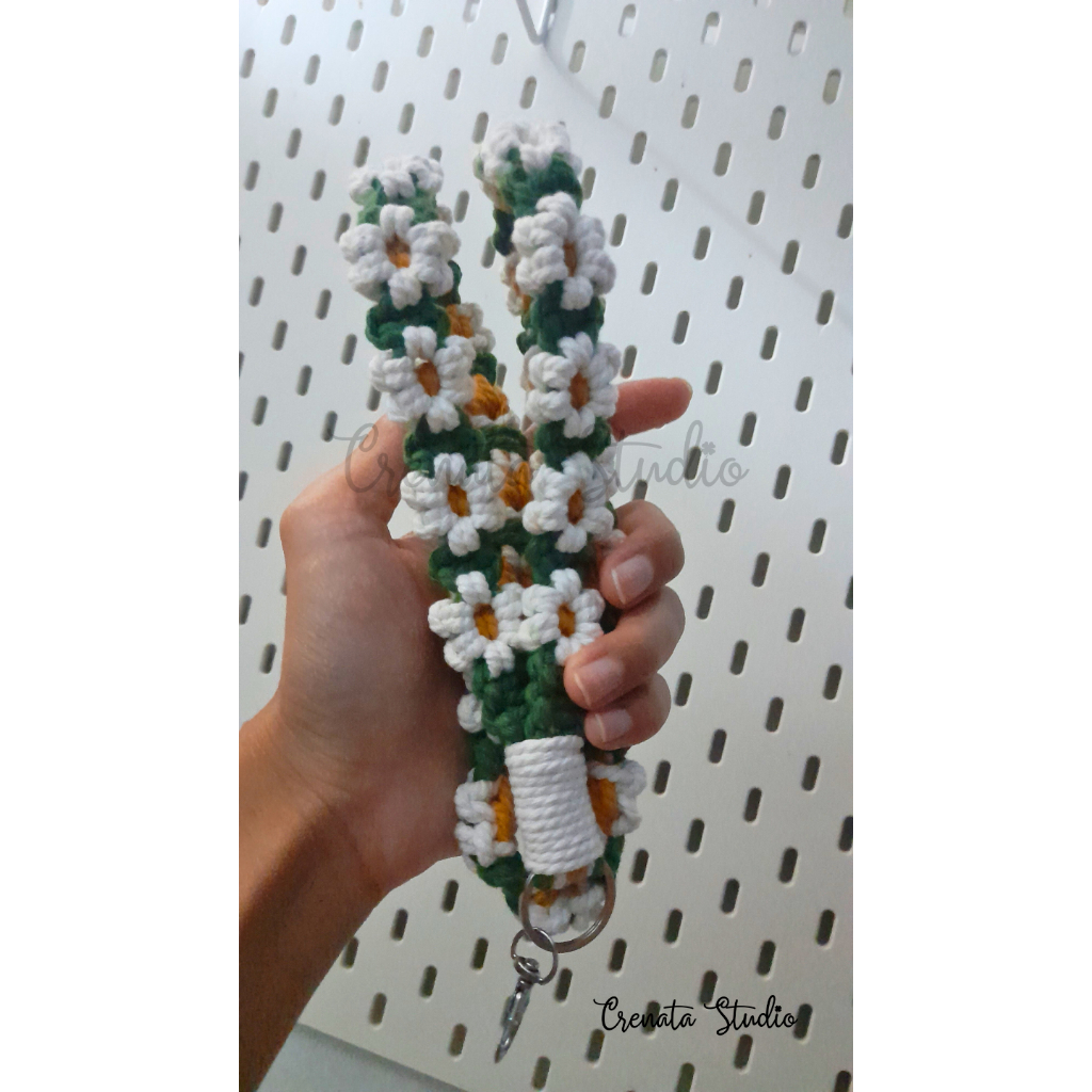 Crenata Studio - Bag Strap Phone Strap Macrame Bag Strap Macrame Phone Strap Flower Macrame Bag Stra