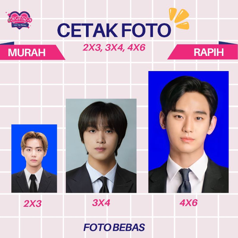 

CETAK PAS FOTO GLOSSY BEBAS 2x3 3x4 4x6