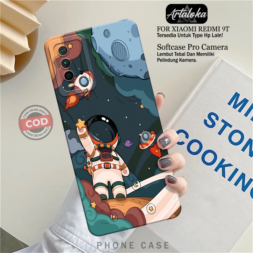 Softcase Hp Xiaomi Redmi 9T Fashion Case Astronod Case Xiaomi Redmi 9T Silikon TPU Pro Camera Casing