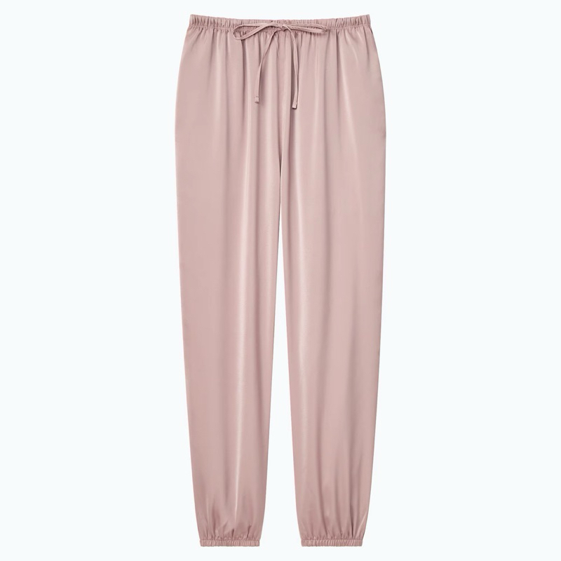 CELANA TIDUR WANITA PIYAMA UNI*LO UNiqlo Celana Drape Jogger Satin CELANA PIYAMA SATIN SILK WARNA VI