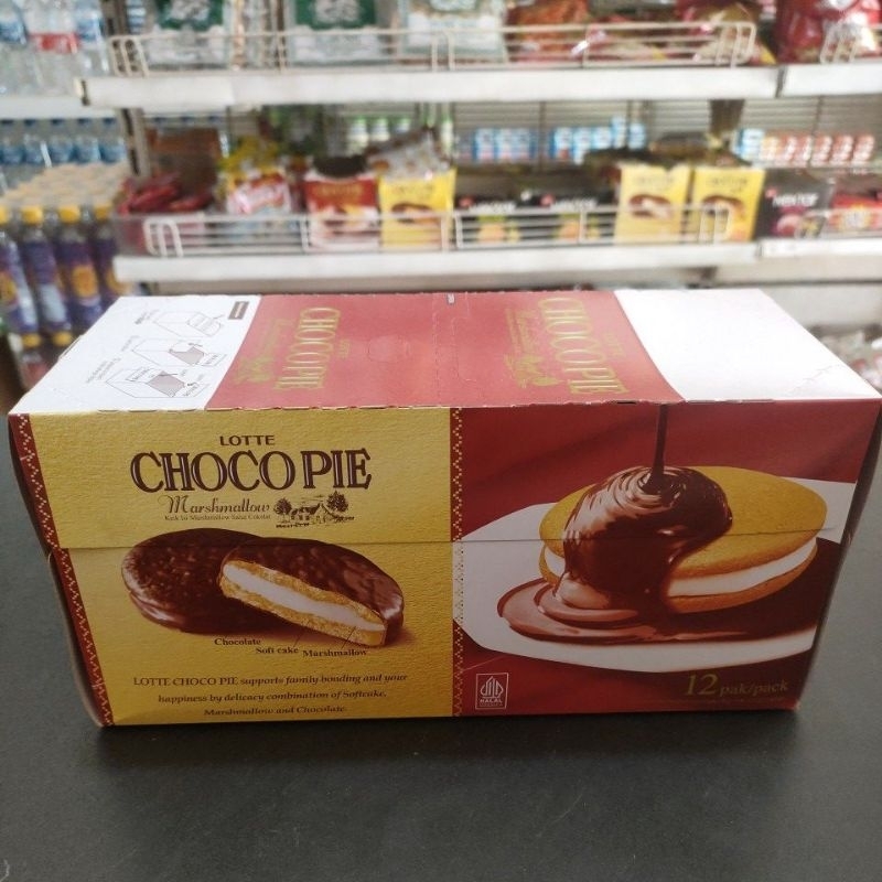 

chocopie Marshmallow rasa Coklat isi 12 Pack