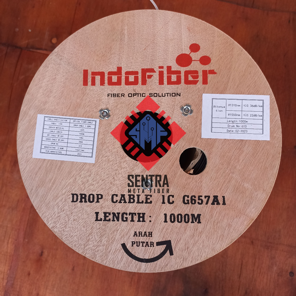 Dropcore 1 Core 3 Seling 1KM | DC 1core 3s Merk Indofiber