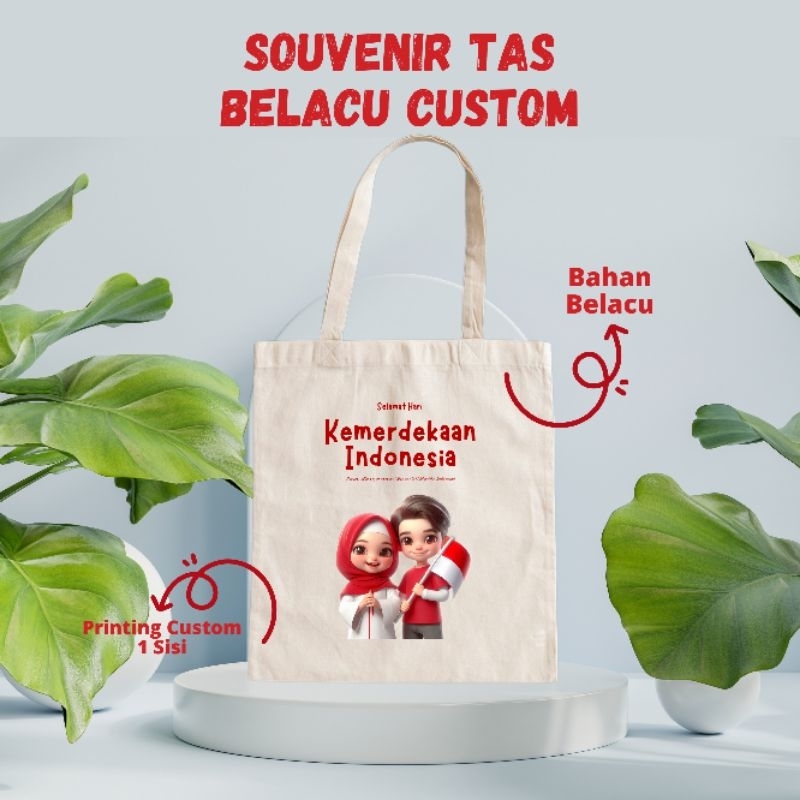Souvenir Hampers Totebag Tas Blacu Printing Custom