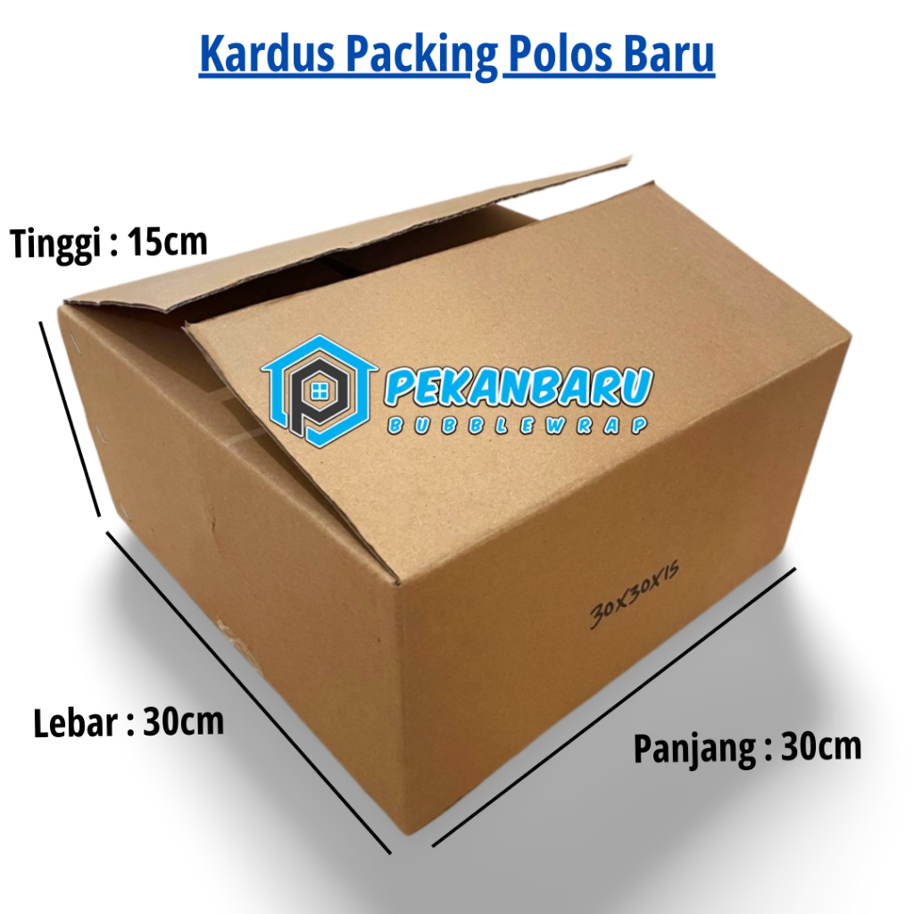 

Kardus Packing Baru Polos / Box / Kotak Ukuran 30x30x15cm